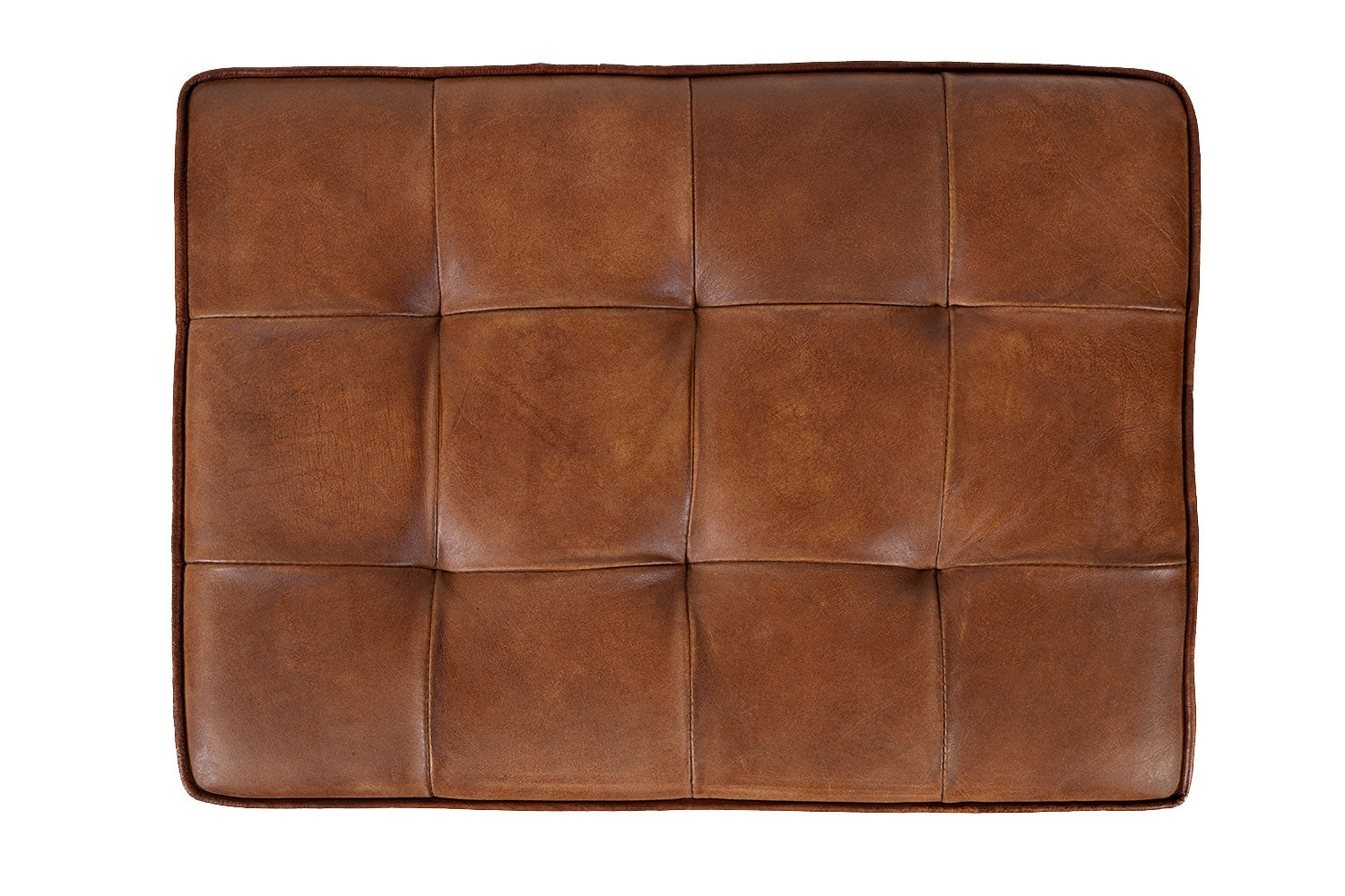 722866067:Hogan Accent Ottoman in Brown Leather, Image 4