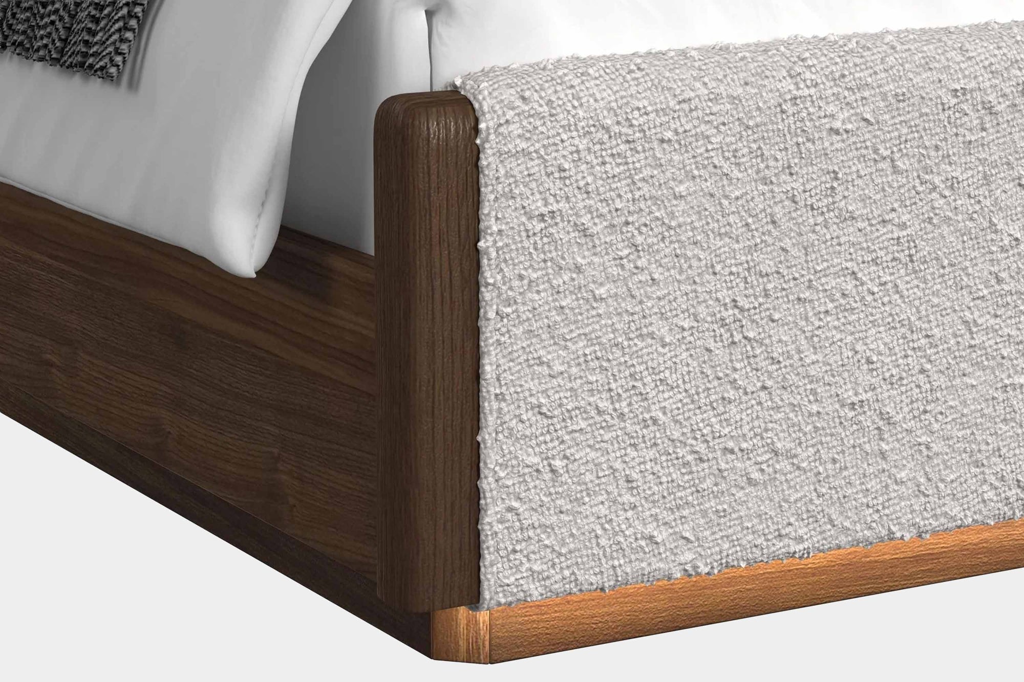 ELM000000:Elm Upholstered Panel Bed With, 