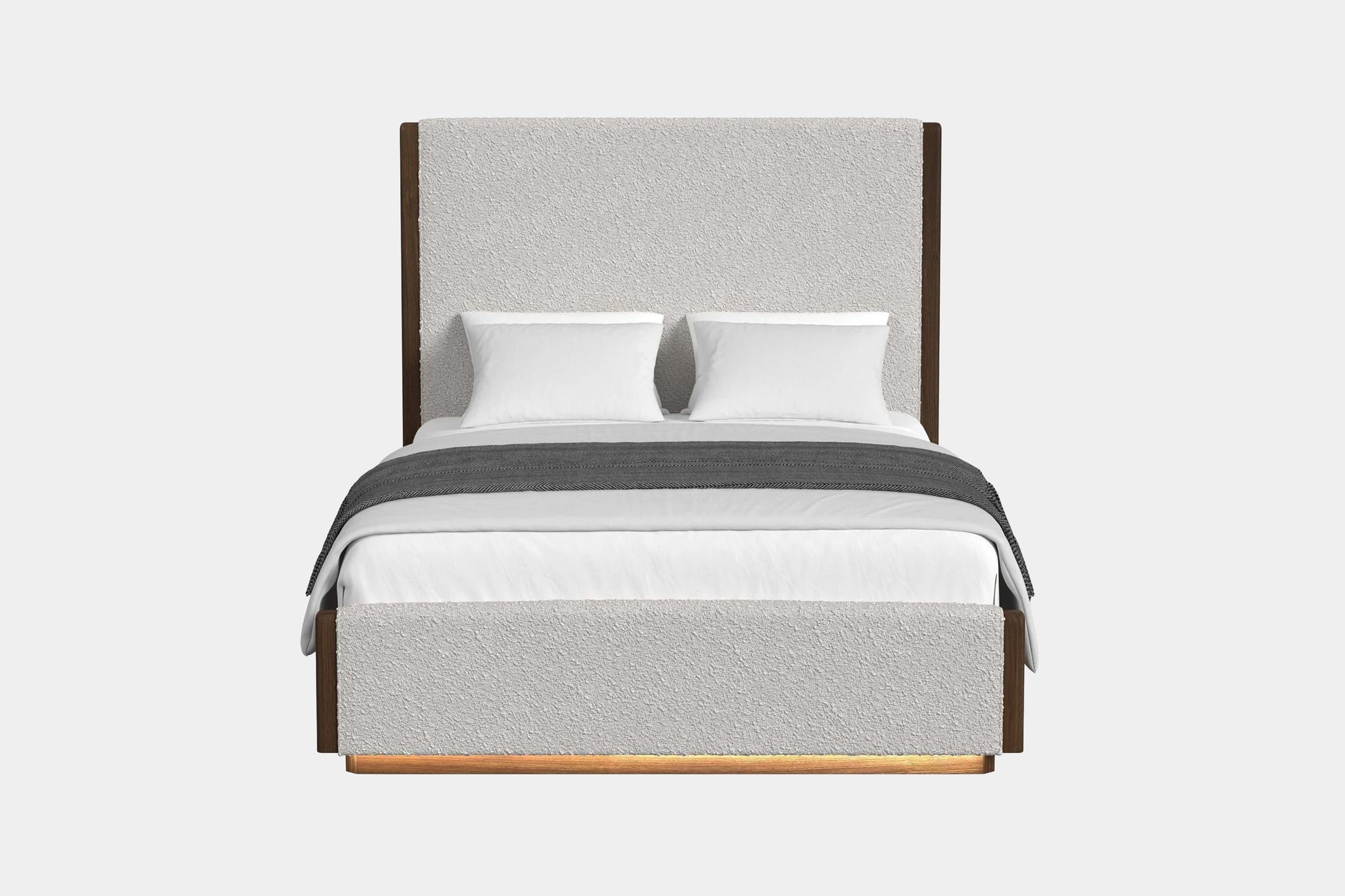 ELM000000:Elm Upholstered Panel Bed With, Front