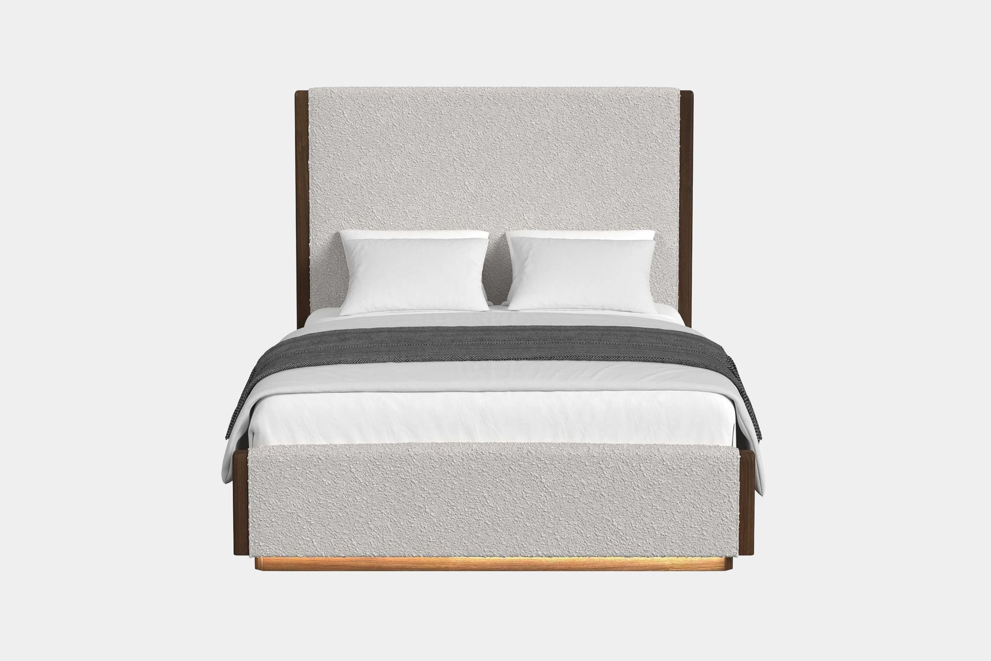 ELM000000:Elm Upholstered Panel Bed With, Front