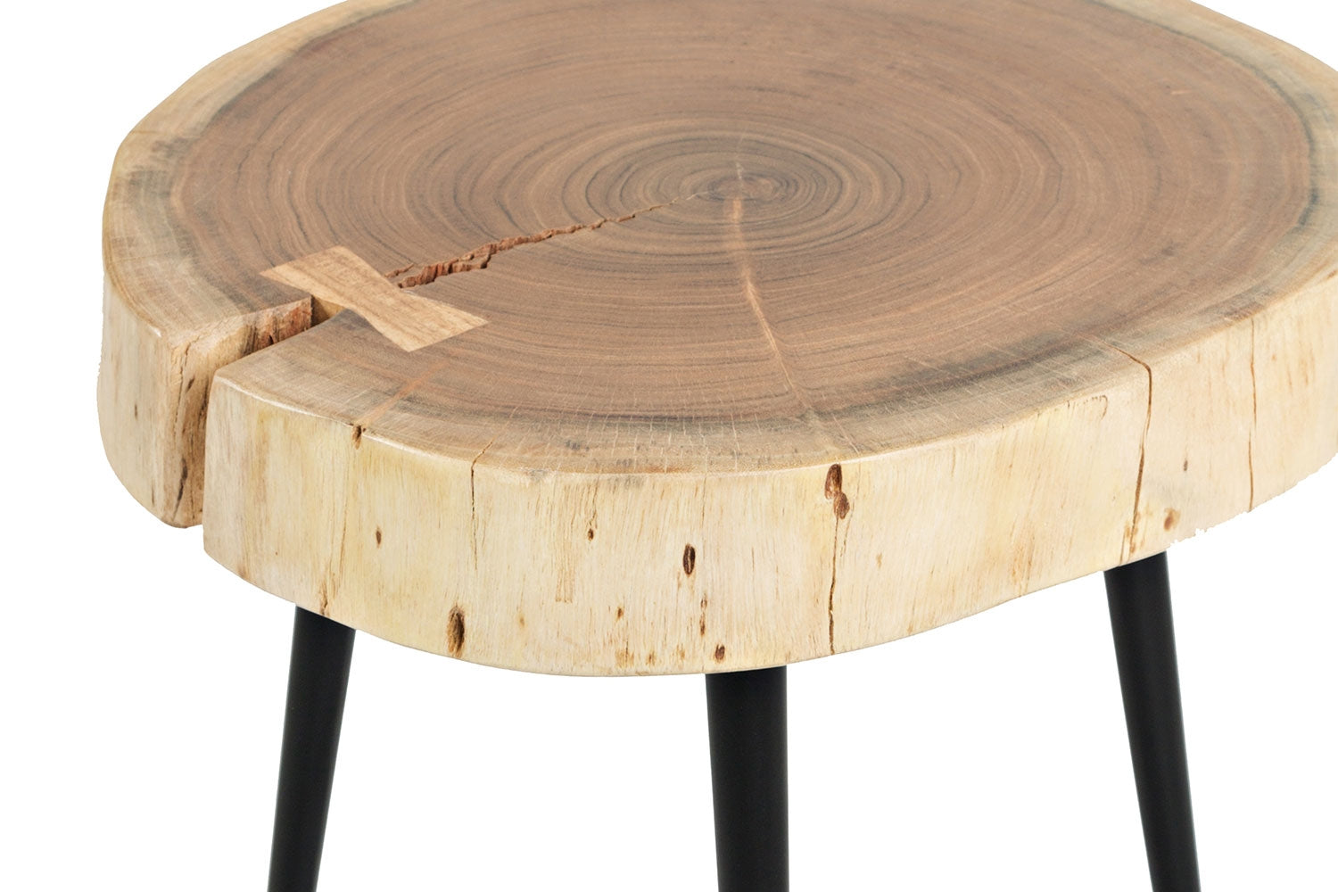 192090216:Iron & Wood Accent Tables, Set of 2, Image 3
