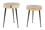 192090216:Iron & Wood Accent Tables, Set of 2, Image 1
