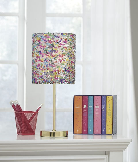 631090689:Maddy Multicolor Sequin Lamp, Image 1