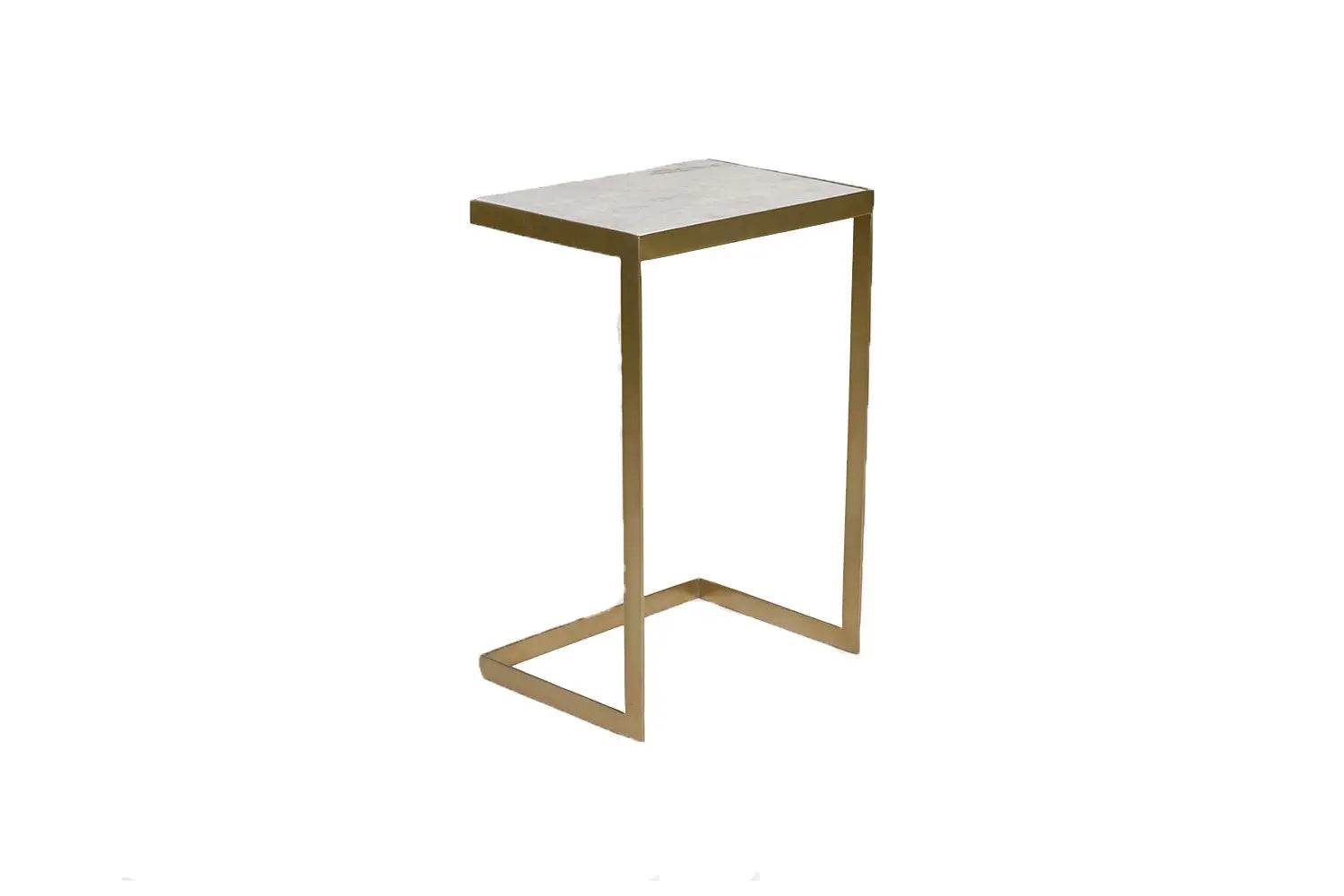 053253553:Alder & Tweed Laguna End Table in Antique Brass, Image 1