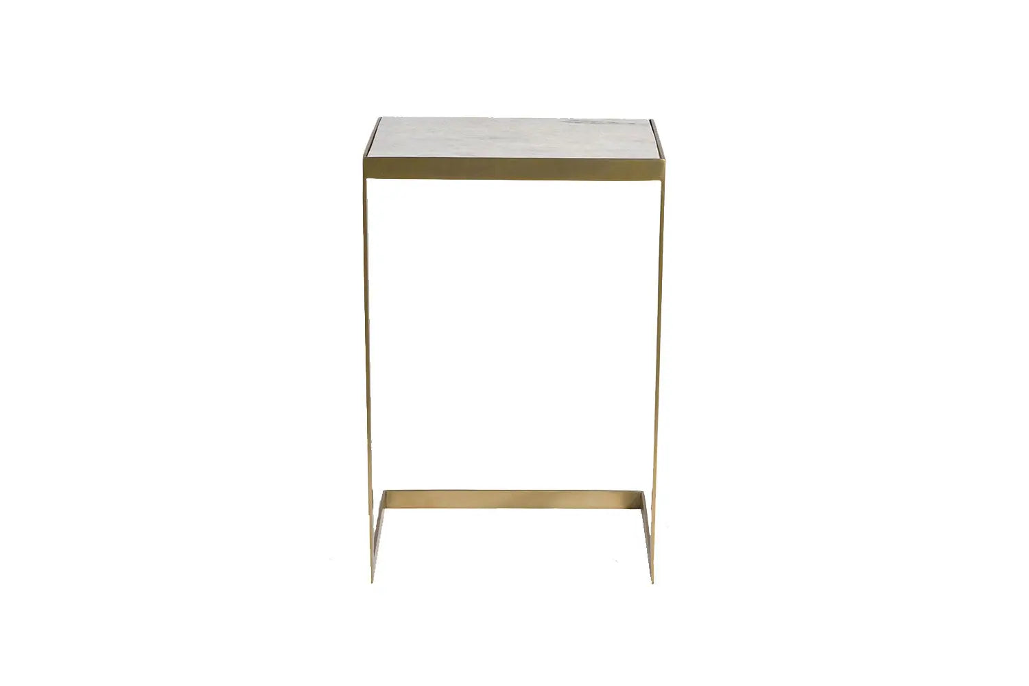 053253553:Alder & Tweed Laguna End Table in Antique Brass, Image 2