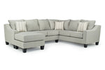 562796062:Lucy Tux Sofa Chaise Sectional in Linen, Left Facing, Image 1