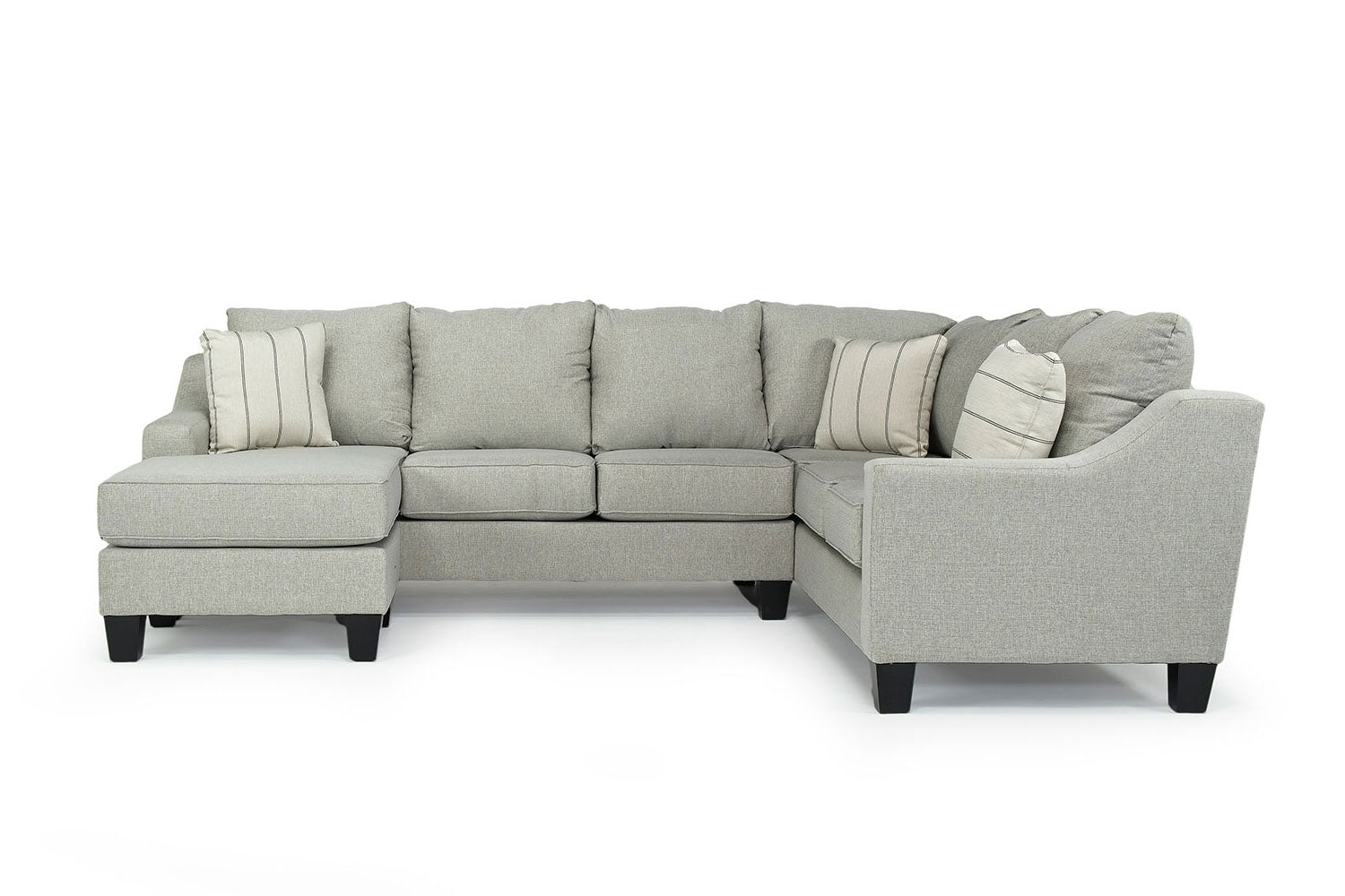 562796062:Lucy Tux Sofa Chaise Sectional in Linen, Left Facing, Image 2