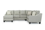 562796062:Lucy Tux Sofa Chaise Sectional in Linen, Left Facing, Image 2