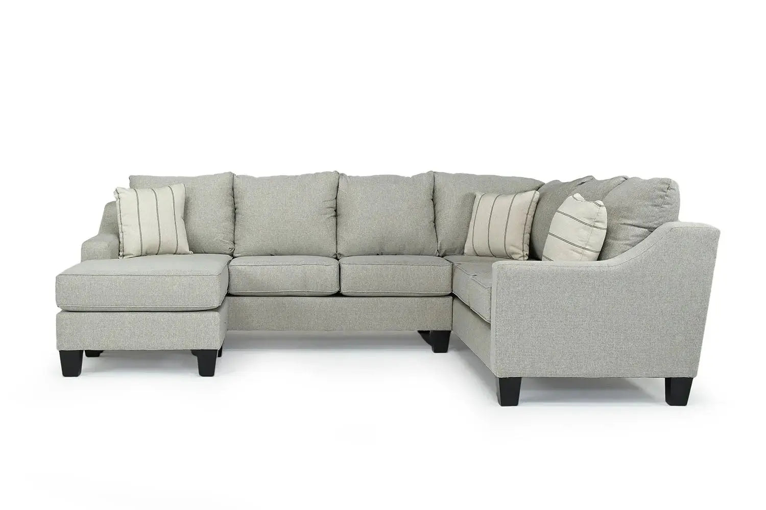 562796062:Lucy Tux Sofa Chaise Sectional in Linen, Left Facing, Image 2