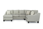 562796062:Lucy Tux Sofa Chaise Sectional in Linen, Left Facing, Image 2