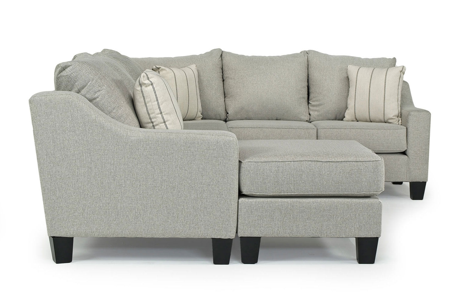 562796062:Lucy Tux Sofa Chaise Sectional in Linen, Left Facing, Image 3