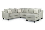 146780182:Lucy Tux Sofa Chaise Sectional in Linen, Right Facing, Image 1