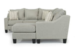 146780182:Lucy Tux Sofa Chaise Sectional in Linen, Right Facing, Image 3