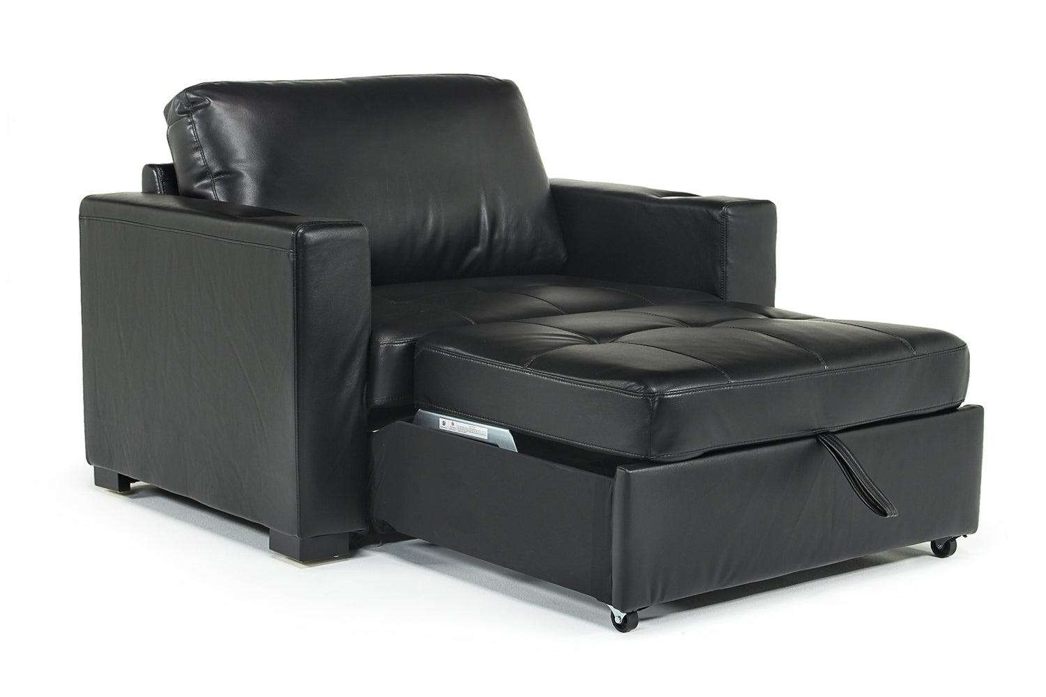 301115463:Luigi Twin Sleeper Chair in Black, Image 2