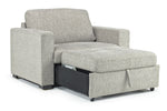 753585446:Luigi Twin Sleeper Chair in Gray, Image 2