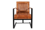 293403429:Maguire Accent Saddle Chair in Brown Leather, Image 2