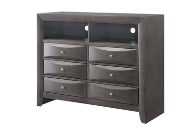 243740602:Remi Media Chest in Gray, Image 1