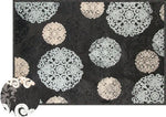981655811:Napa Rug in Charcoal Snowflake, 5 x 8, Image 1