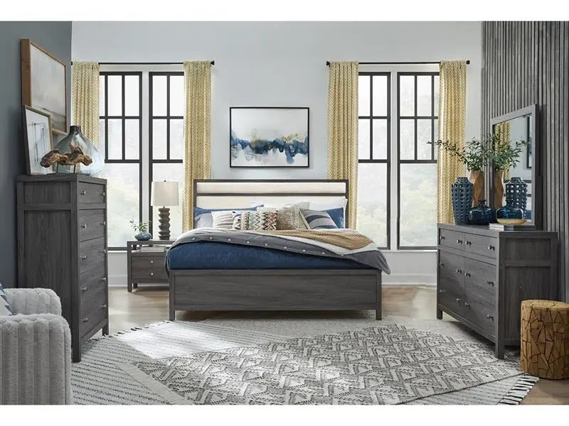 MERRIFI52:Merrifield Upholstered Bed & D, Styled