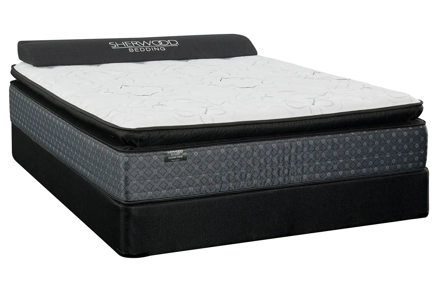 267929557:Sherwood Ocean View Jumbo Pillow Top Mattress, Full, Pillow Top, Image 1