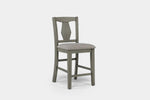 NAPA00004:Napa Counter Height Dining Table & 4 Stools & Bench, Angled