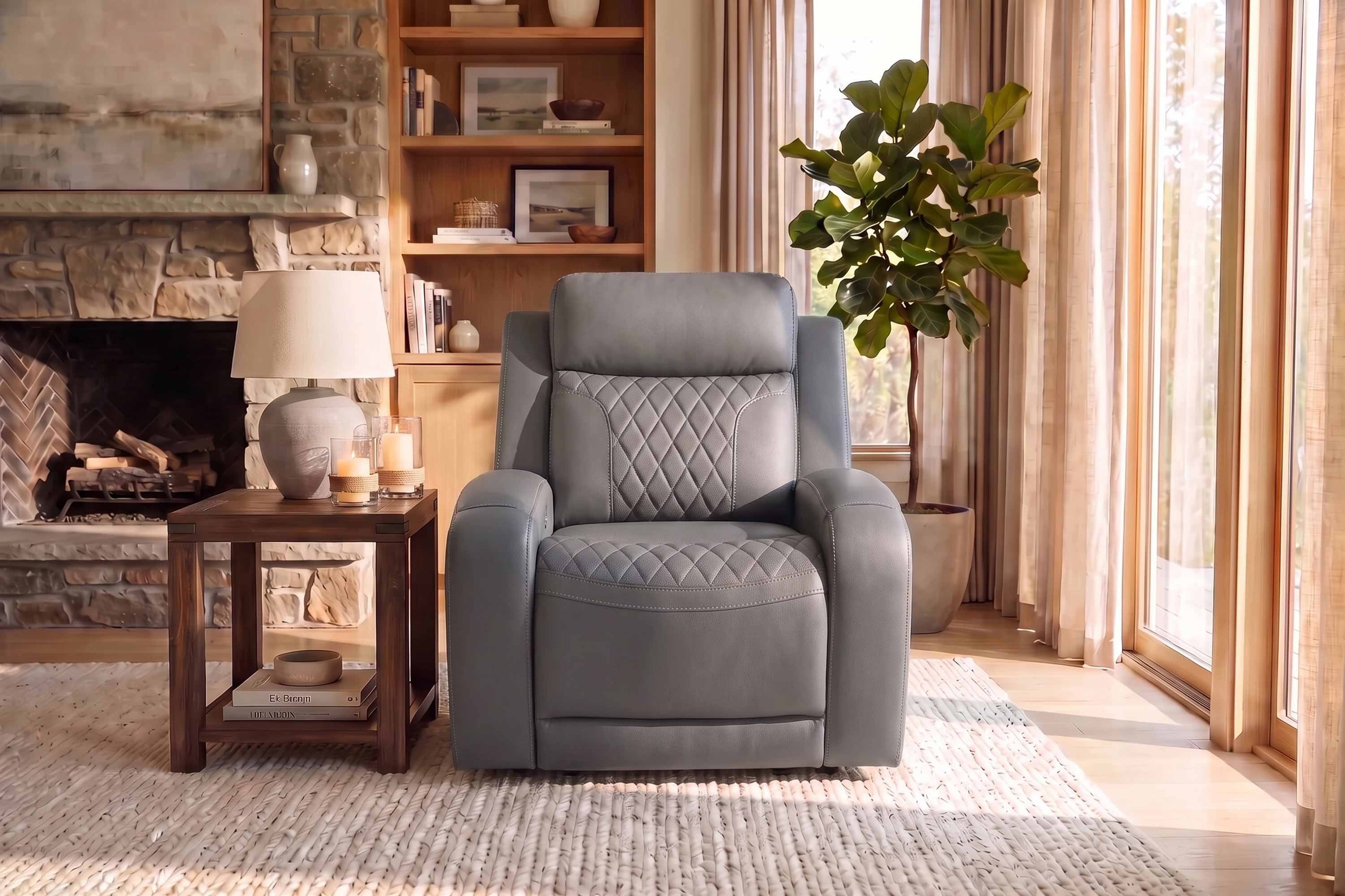 035375886:035375886:Chillax 2 Power Recline Gray,Styled