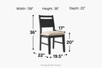 249309302:Sable Crest Dining Table & 4 Chairs,