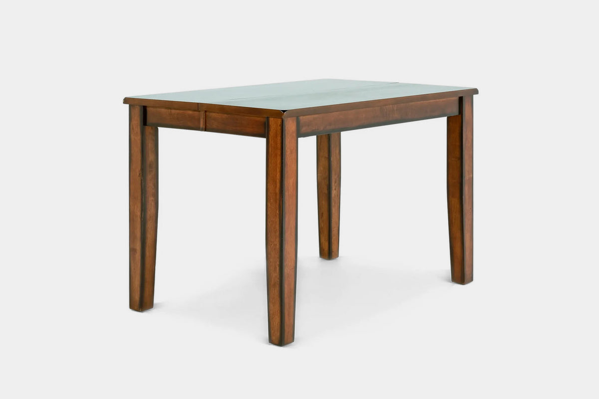 668415568:Napa Counter Height Dining Table & 4 Stools & Bench, Angled