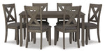 851739594:Caitbrook Dining Table & 6 Chairs, Front