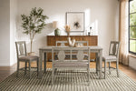 NAPA00004:NAPA00004:Napa Counter Height Extendable Dining Table 4 Stools Bench In Gray Styled