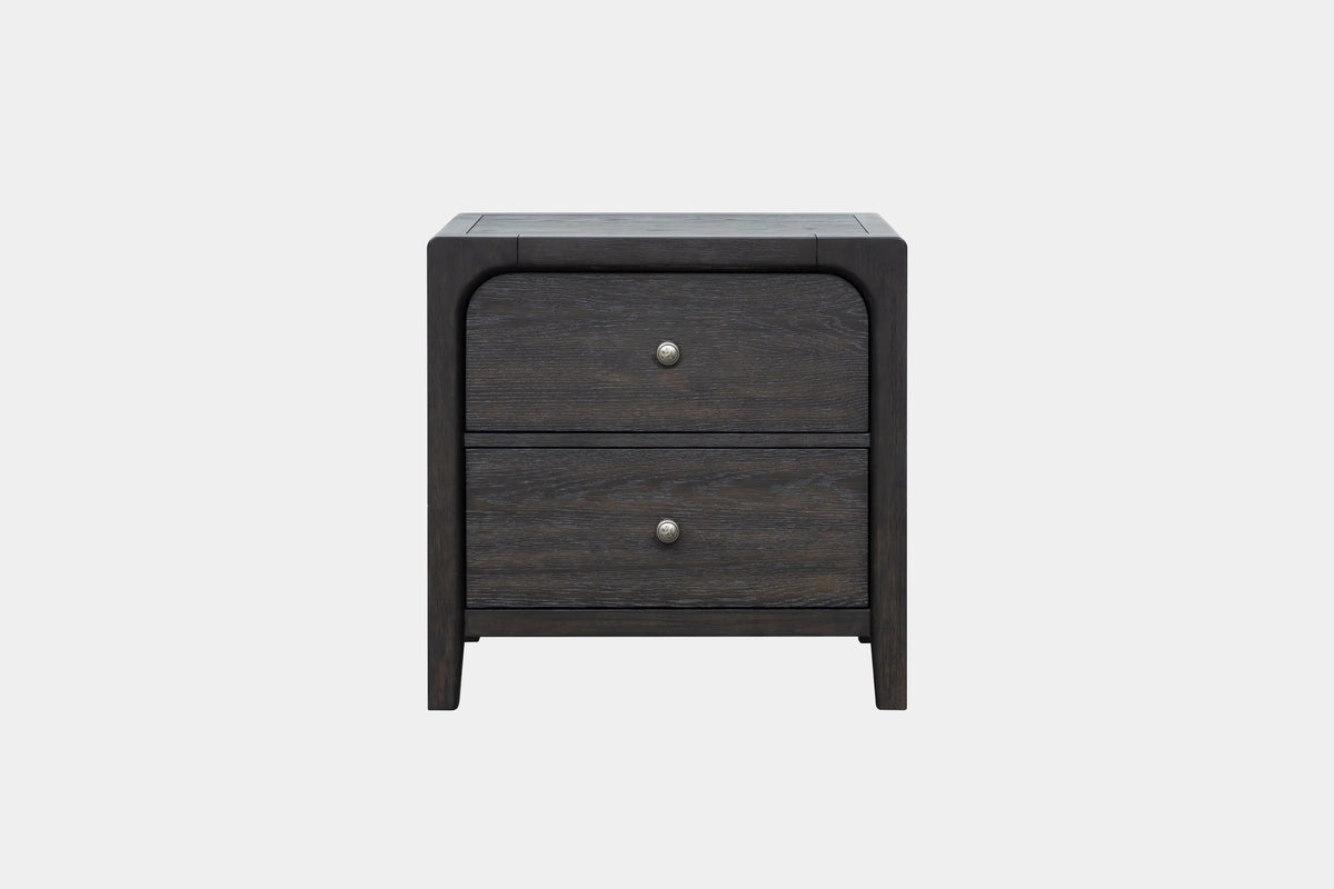 EASTON124:Easton Upholstered Bed With Storage & Dresser & Mirror & Nightstand, Front