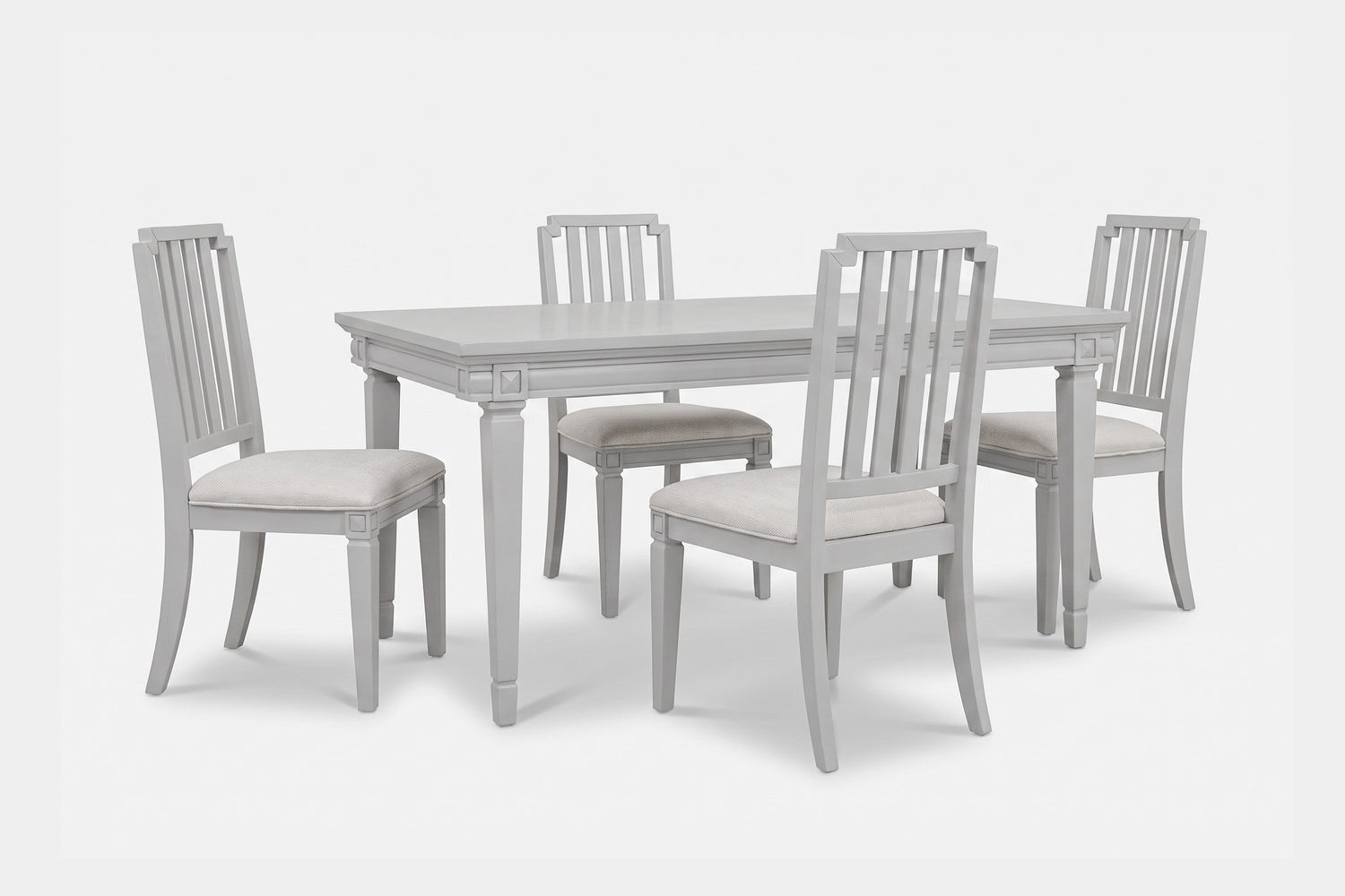 WILLOWD00:Willowbrook Dining Table & 4 Chairs, Angled