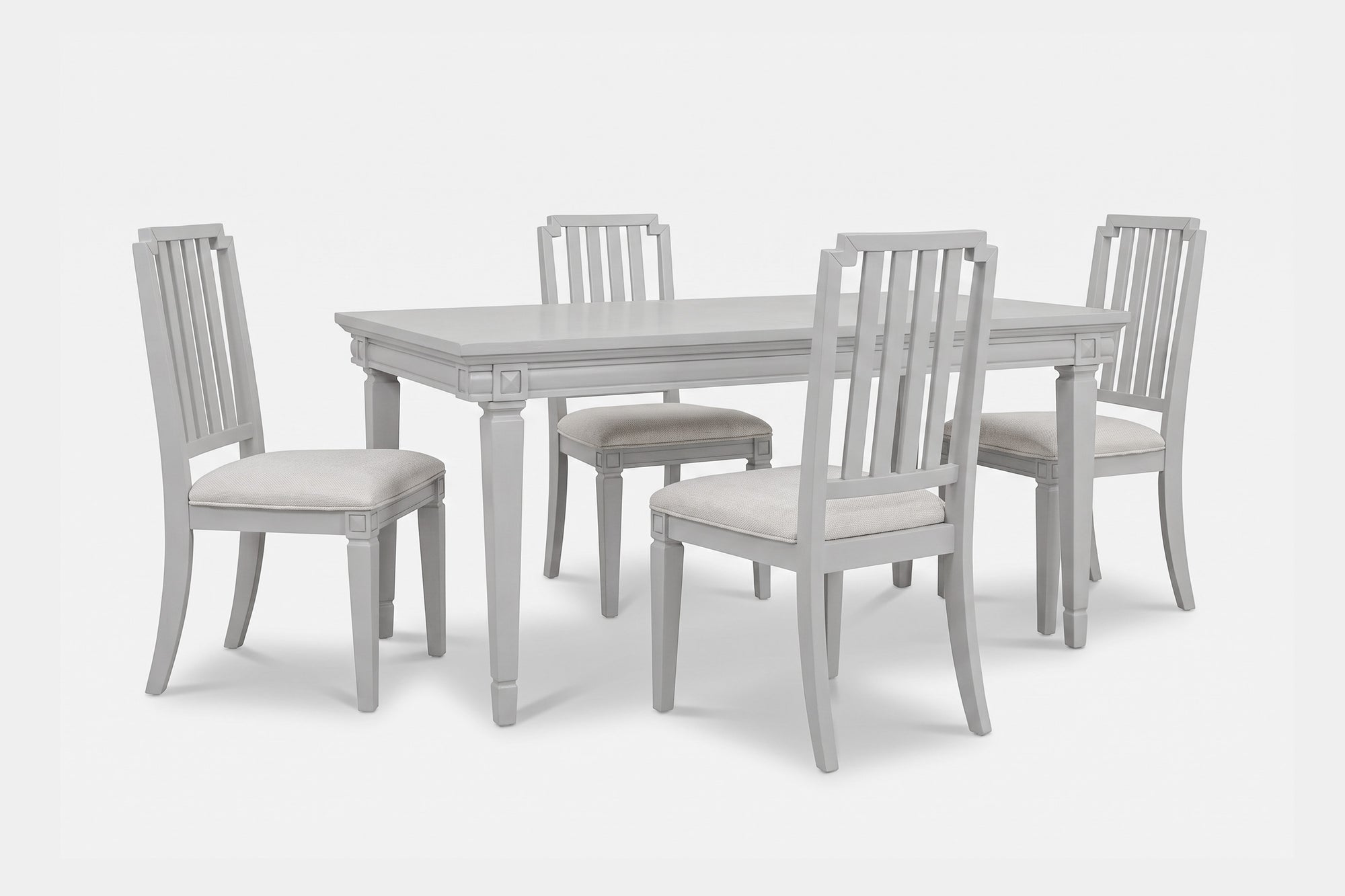 WILLOWD00:Willowbrook Dining Table & 4 Chairs, Angled