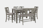 NAPA00004:Napa Counter Height Dining Table & 4 Stools & Bench, 