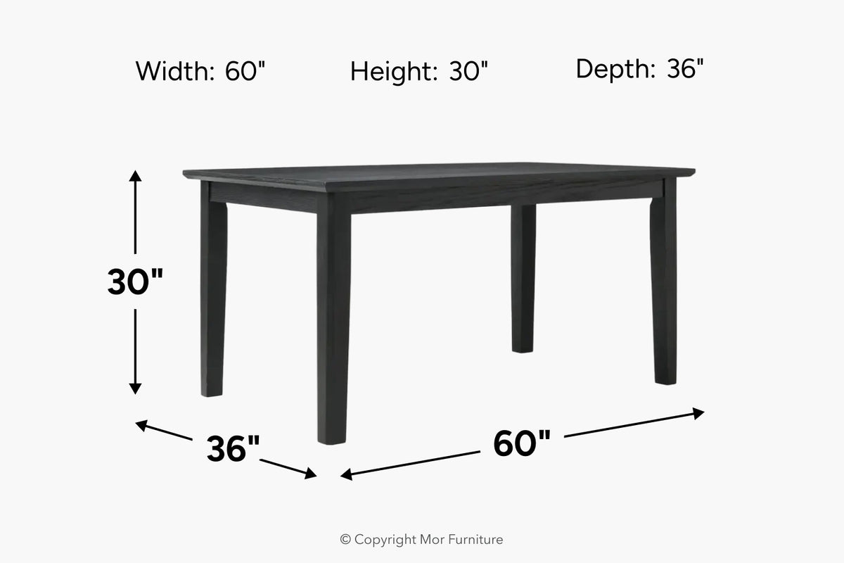 249309302:Sable Crest Dining Table & 4 Chairs,
