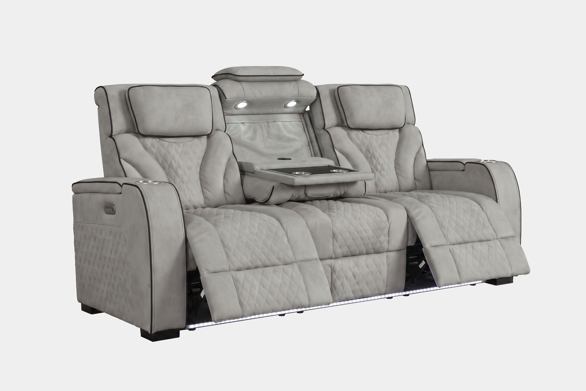 040365636:Blitz Reclining Sofa, ReclinedAngled