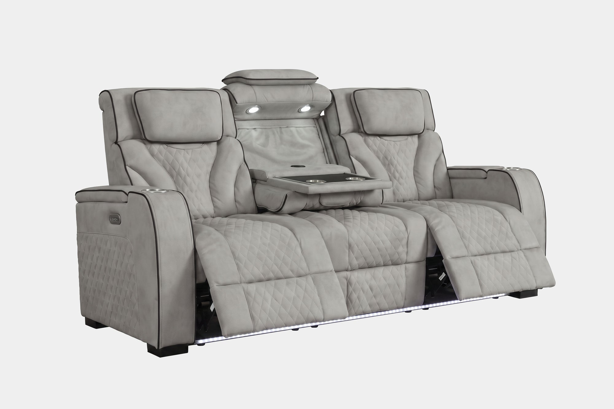 040365636:Blitz Reclining Sofa, ReclinedAngled
