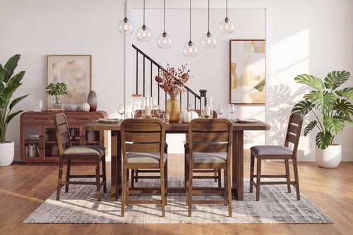 GLINDA010:Glinda_Counter_Height_Dining_Table_in_Brown_Styled
