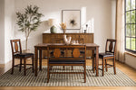 668415568:Napa Counter Height Dining Table & 4 Stools & Bench, Styled