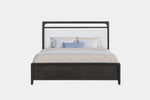 EASTON103:Easton Upholstered Bed & Dresser & Mirror & Nightstand, Front