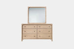 EASTON139:Easton Upholstered Bed & Dresser & Mirror & Nightstand, Front