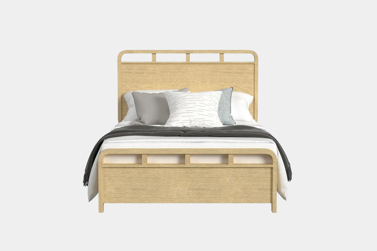 EMBER0100:Emberly Panel Bed, Front