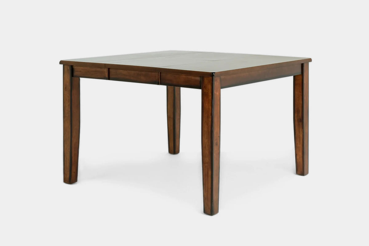 668415568:Napa Counter Height Dining Table & 4 Stools & Bench, Angled