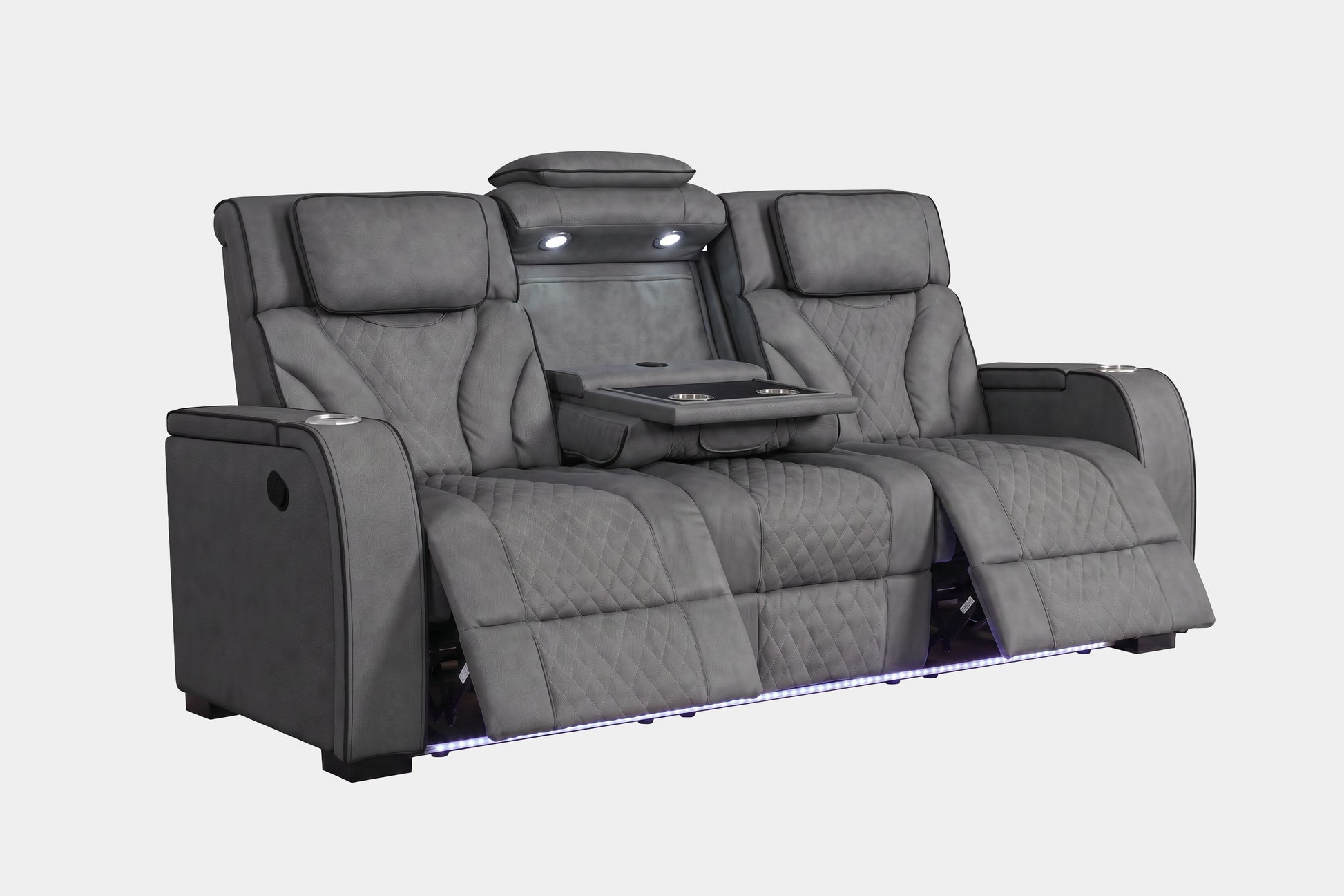 949845247:Blitz Reclining Sofa, ReclinedAngled