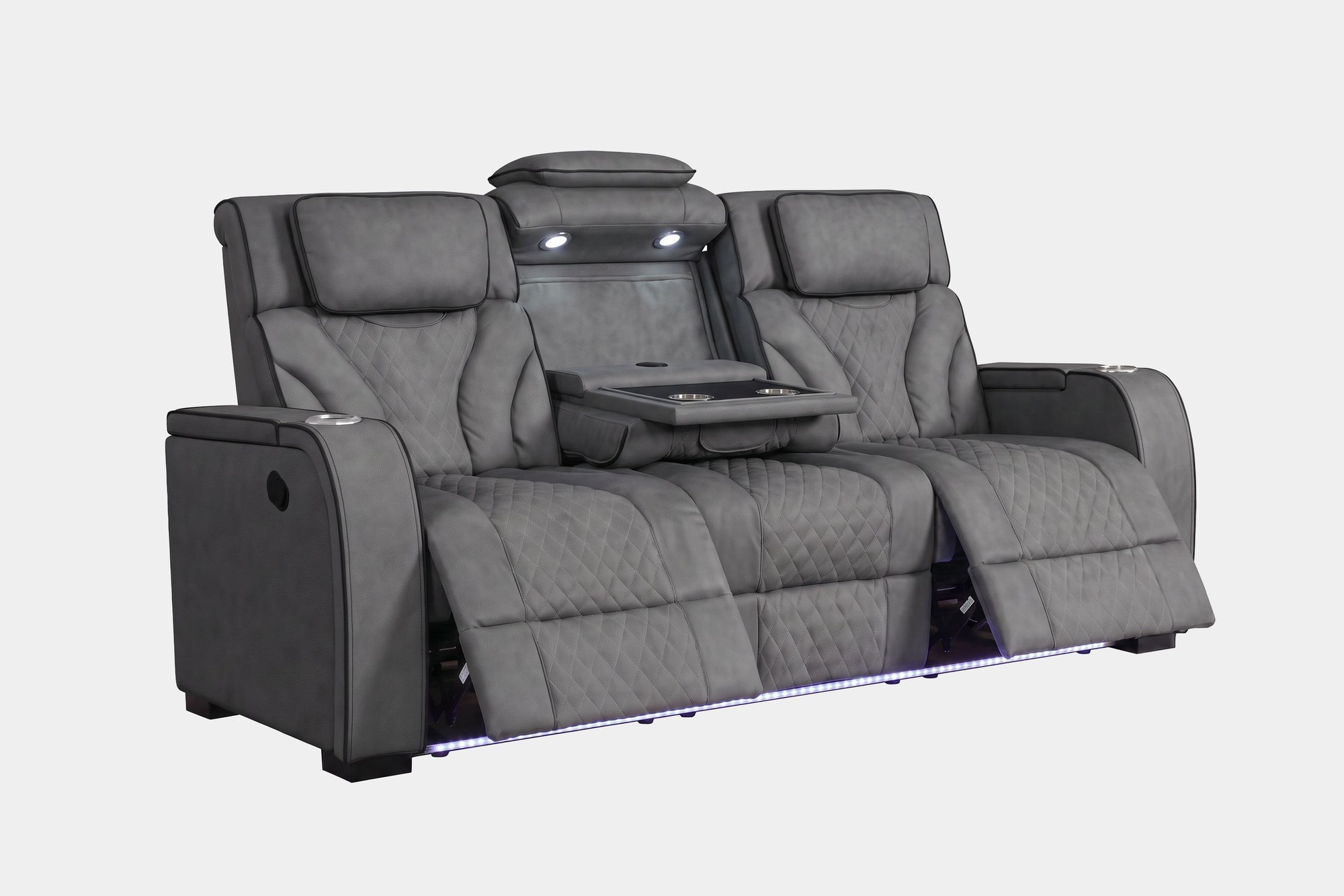 949845247:Blitz Reclining Sofa, ReclinedAngled