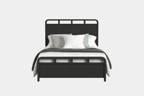 EMBER0001:Emberly Panel Bed, Front