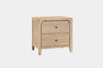 EASTON139:Easton Upholstered Bed & Dresser & Mirror & Nightstand, Angled