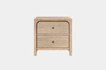 EASTON148:Easton Upholstered Bed With Storage & Dresser & Mirror & Nightstand, Front