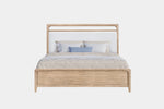EASTON148:Easton Upholstered Bed With Storage & Dresser & Mirror & Nightstand, Front