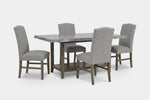 BRIGHTON1:Brighton Dining Table & 4 Chairs, Angled